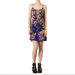 Topshop Purple Camo Slip Dress (10)